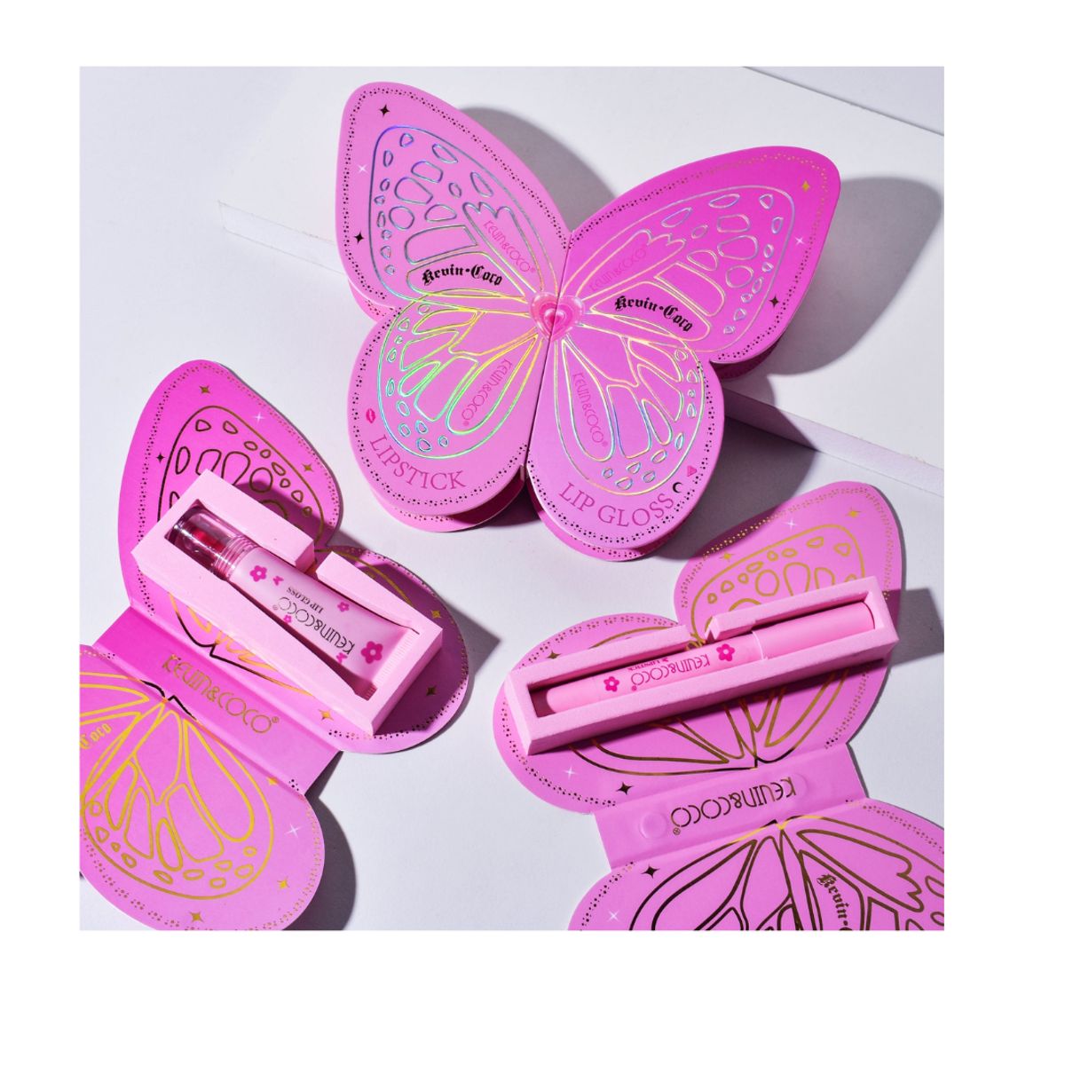 GENERICO - Duo de Gloss + Labial Flutter Kiss Kevin&Coco