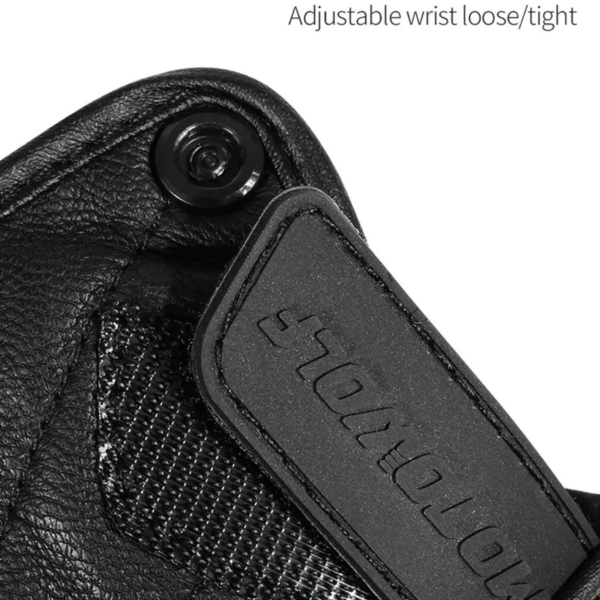 MOTOWOLF - GUANTES PARA MOTO  MOTOWOLF CUERO NATURAL SIN DEDOS