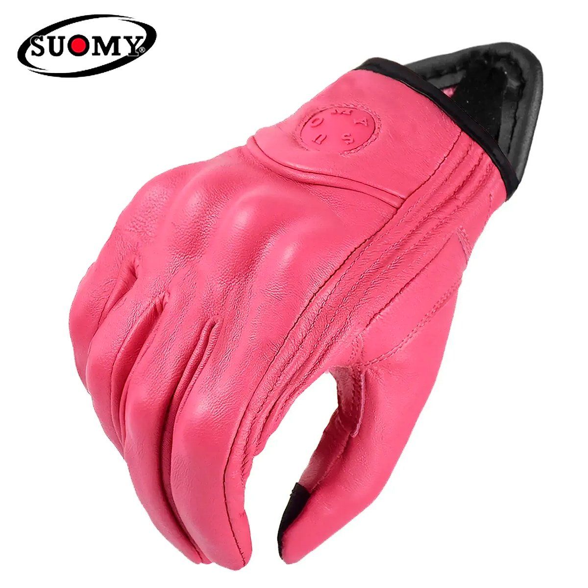 GENERICO - GUANTES PARA MOTO SUOMY CUERO NATURAL PROTECCION