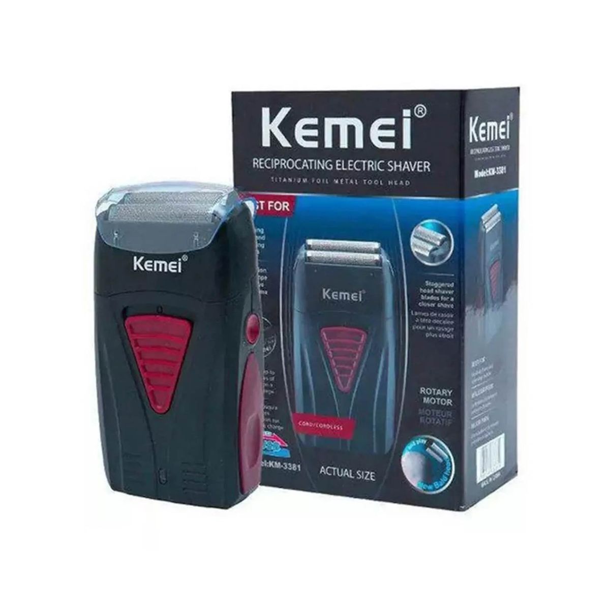 KEMEI - Afeitadora Shaver Kemei 01