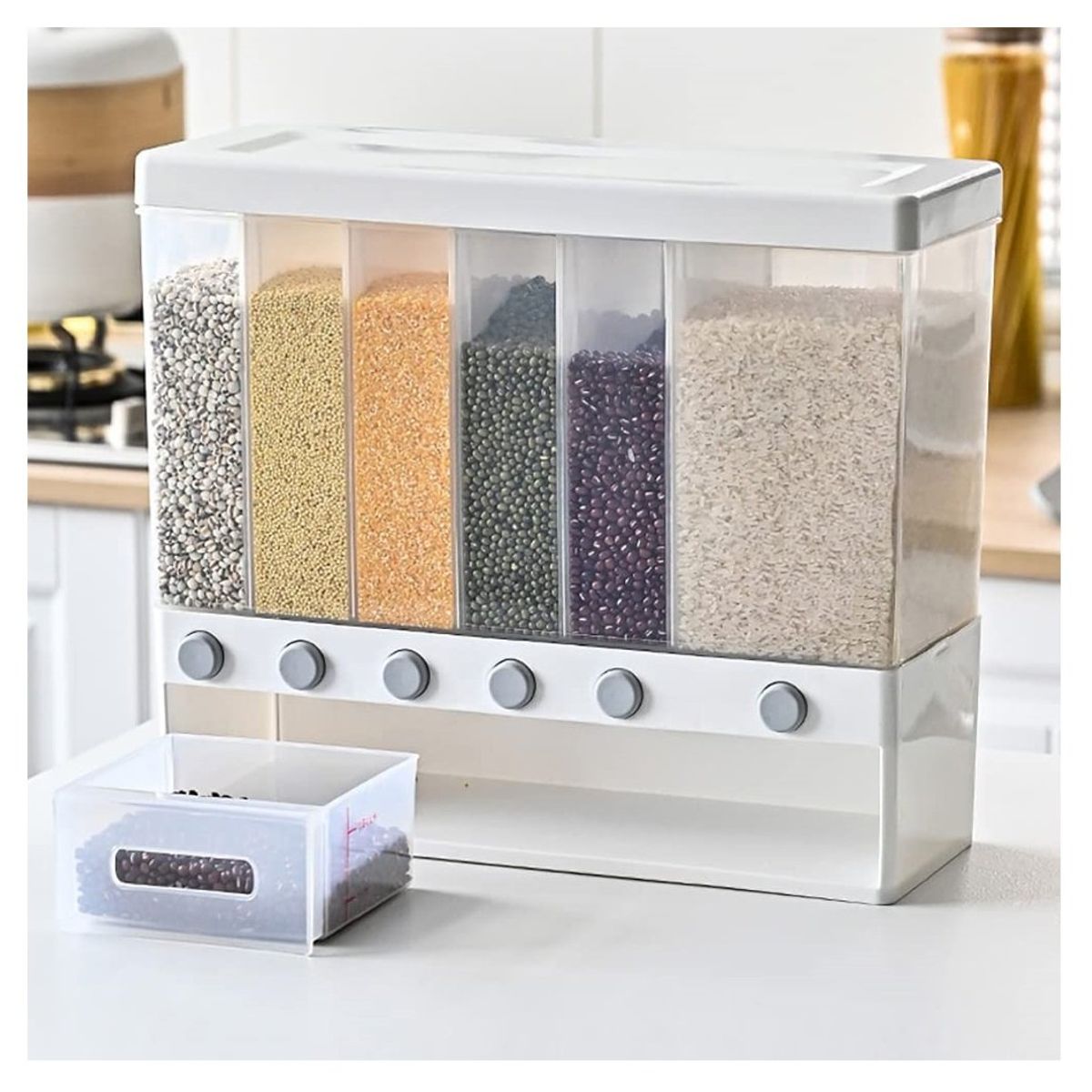 GENERICO - Dispensador De Cereales Arroz Alimentos Granos Y Menestras