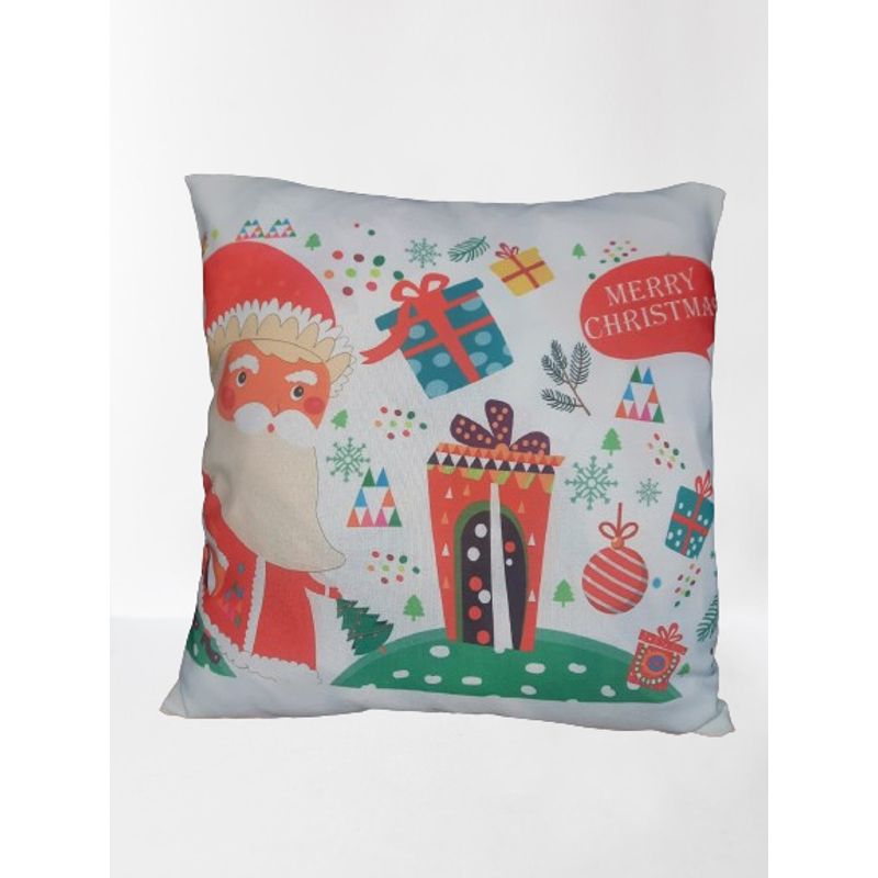 S/M - FUNDA PARA COJIN PAPA NOEL REGALO 40X40 NAVIDAD