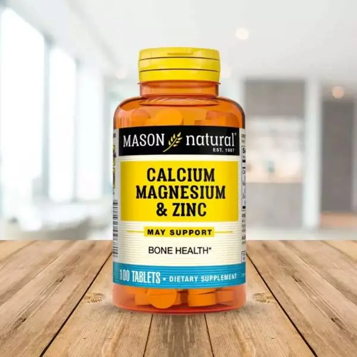 MASON NATURAL - MASON CALCIUM MAGNESIUM & ZINC  (100 TAB)