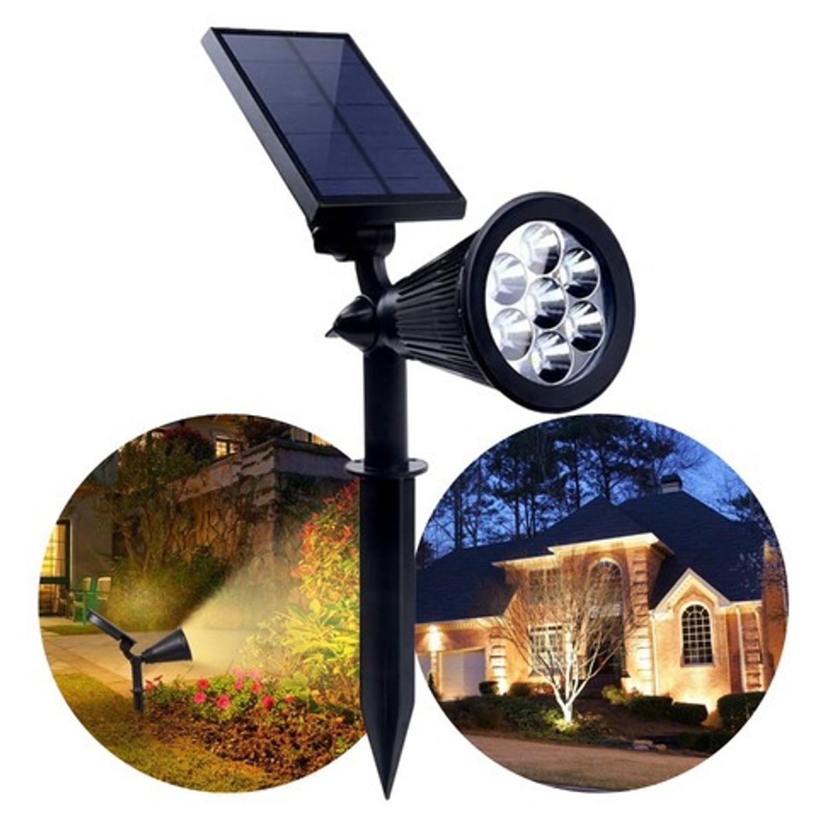 OEM - Estaca Solar LED Lampara Jardín Iluminación Decoración Exterior