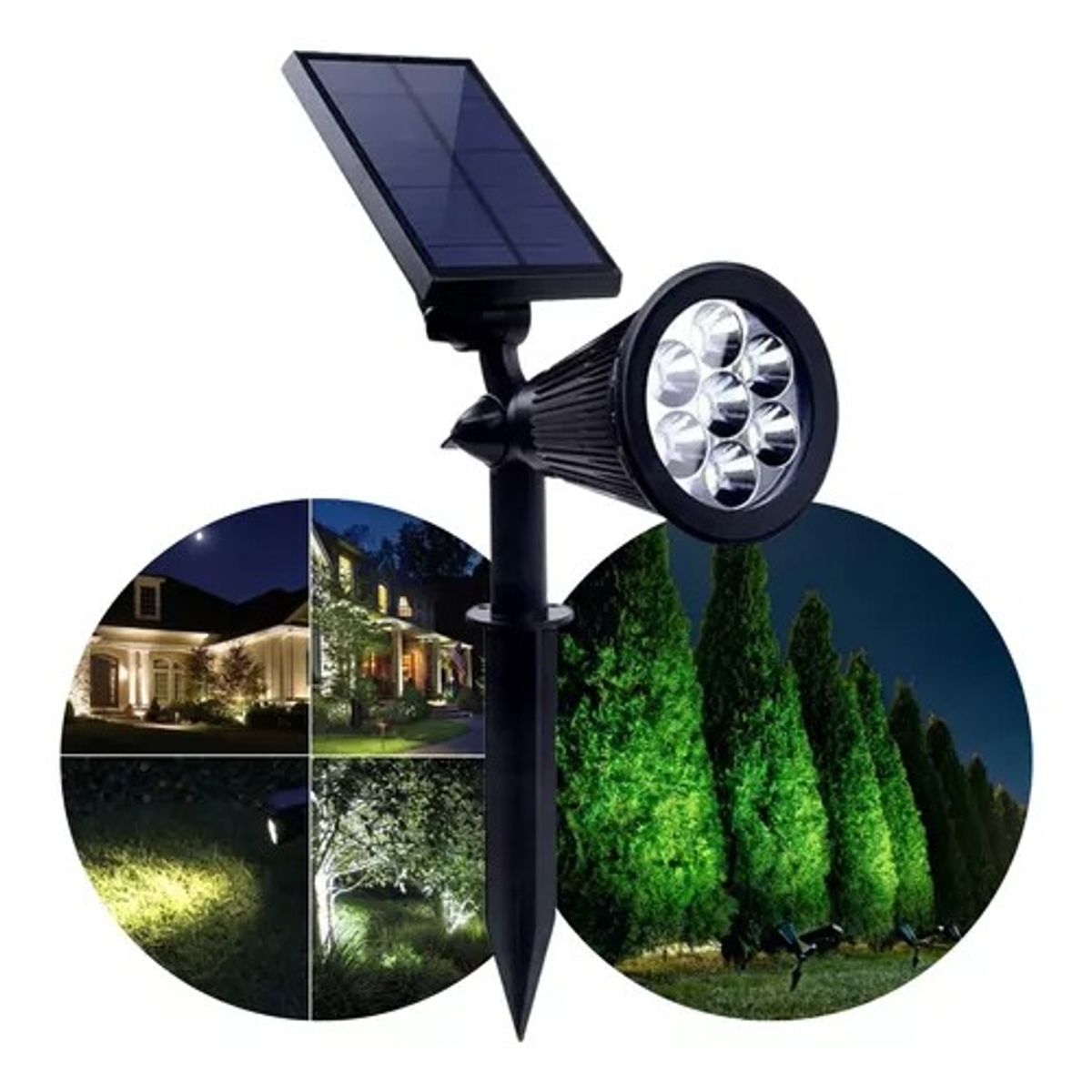 OEM - Estaca Solar LED Lampara Jardín Iluminación Decoración Exterior