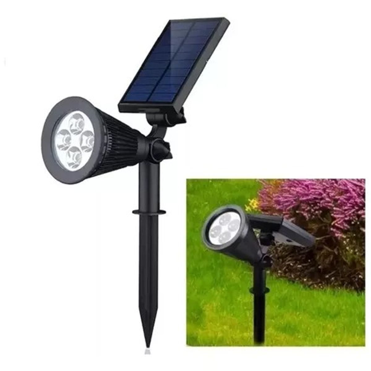 OEM - Estaca Solar LED Lampara Jardín Iluminación Decoración Exterior