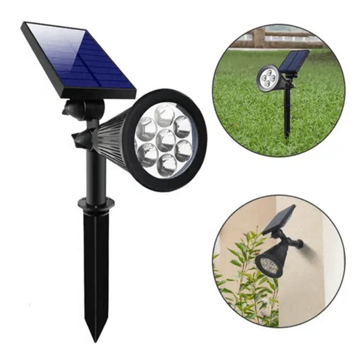 OEM - Estaca Solar LED Lampara Jardín Iluminación Decoración Exterior