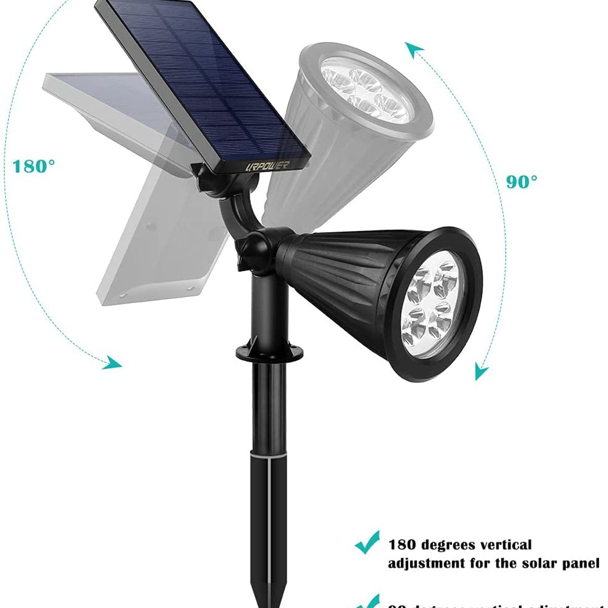 OEM - Estaca Solar LED Lampara Jardín Iluminación Decoración Exterior