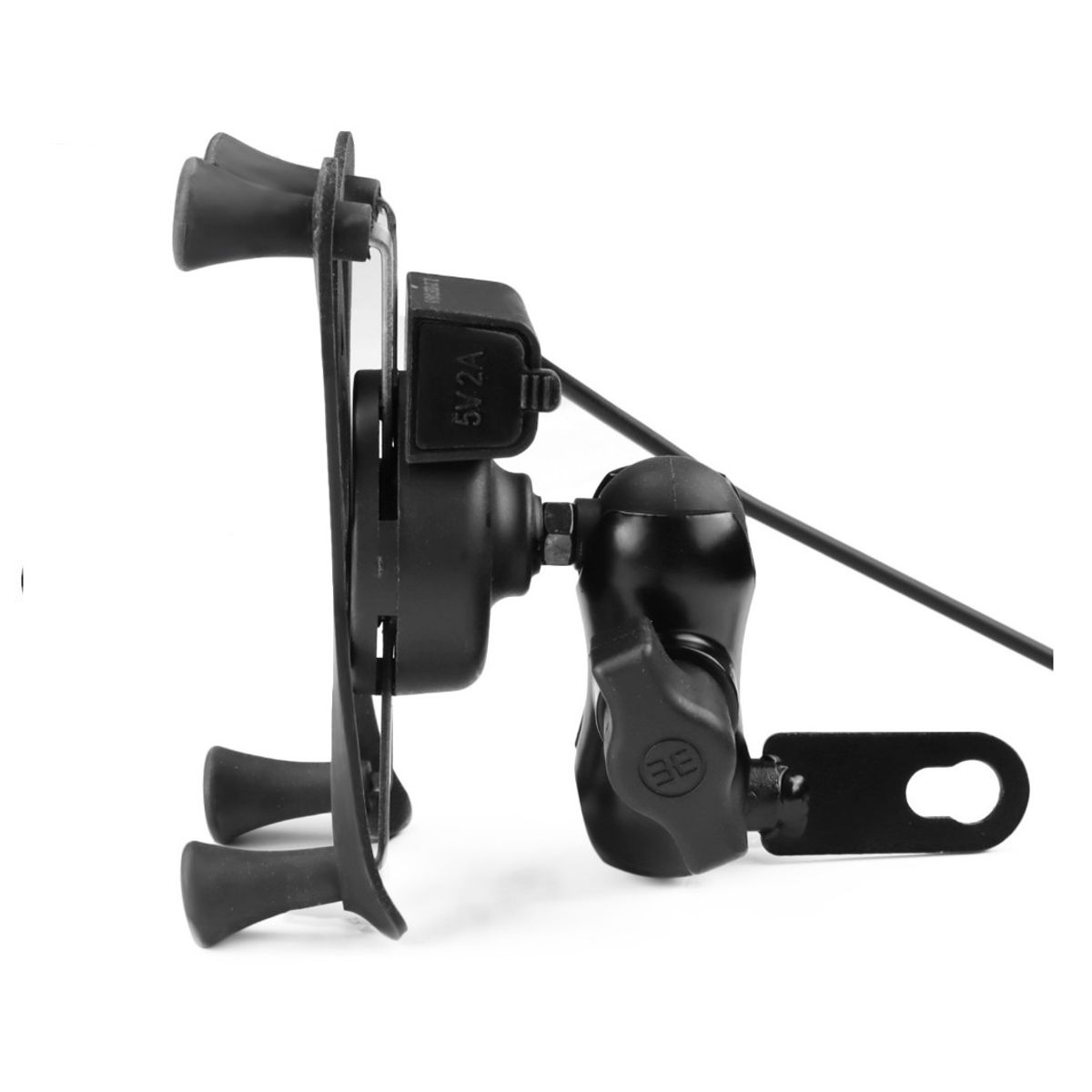 GENERICO - SOPORTE DE CELULARA PARA MOTO CON CARGADOR