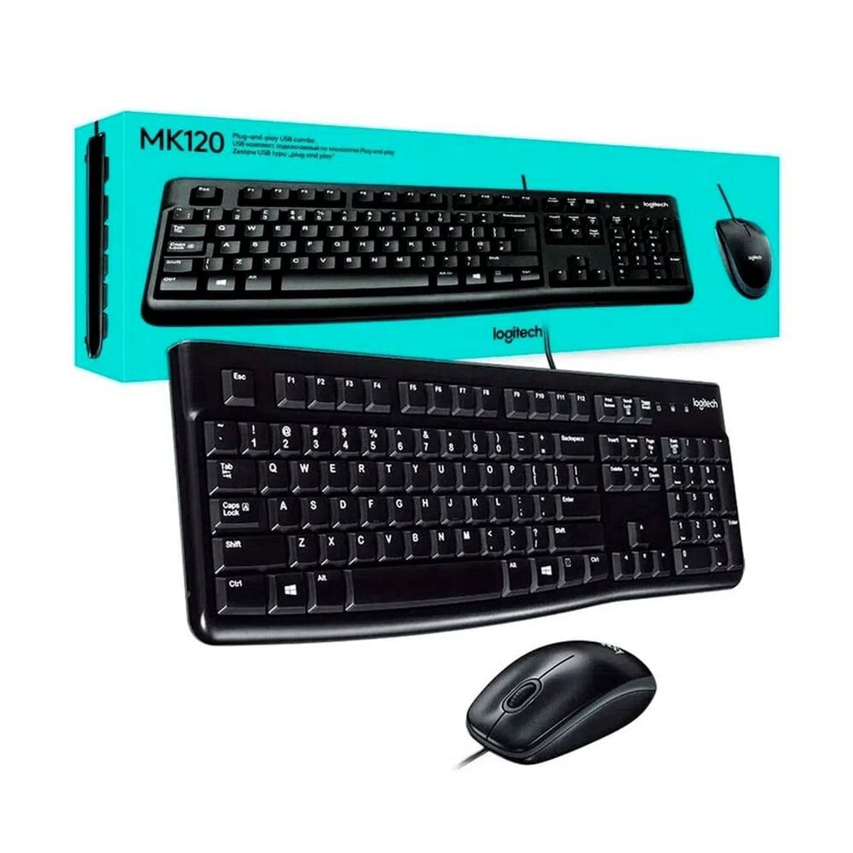 LOGITECH - KIT LOGITECH MK120 920-004428 TECLADO + MOUSE