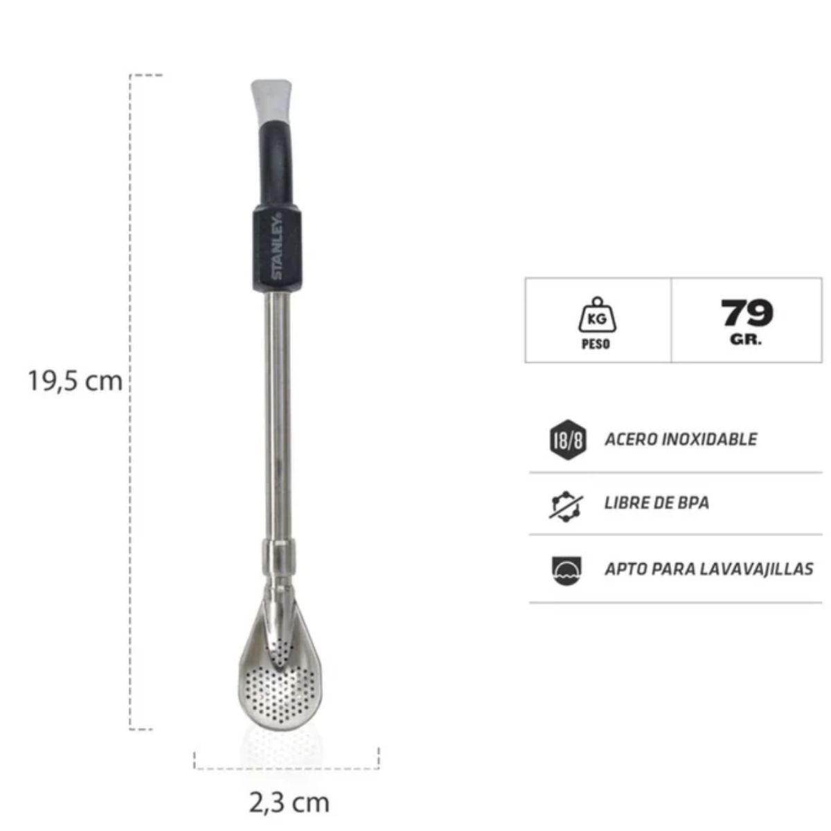 STANLEY - Bombilla Stanley Negro