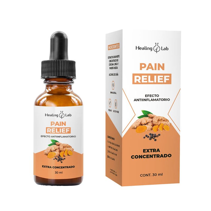 HEALING LAB - PAIN RELIEF -  ANTIINFLAMATORIO NATURAL - ALIVIO DEL DOLOR