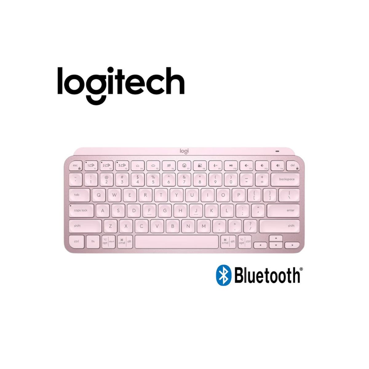 LOGITECH - TECLADO LOGITECH MX KEYS MINI MULTI-DEVICE BT INALAMBRICO ROSA ES