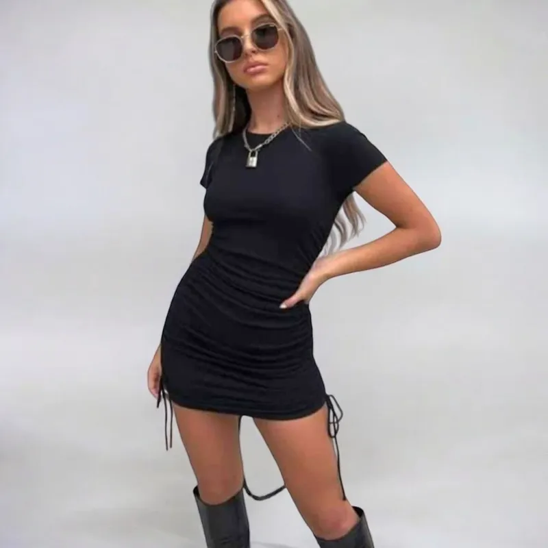 GENERICO - Vestido Rip Casual Jala Pita Tcl-18 Color Negro