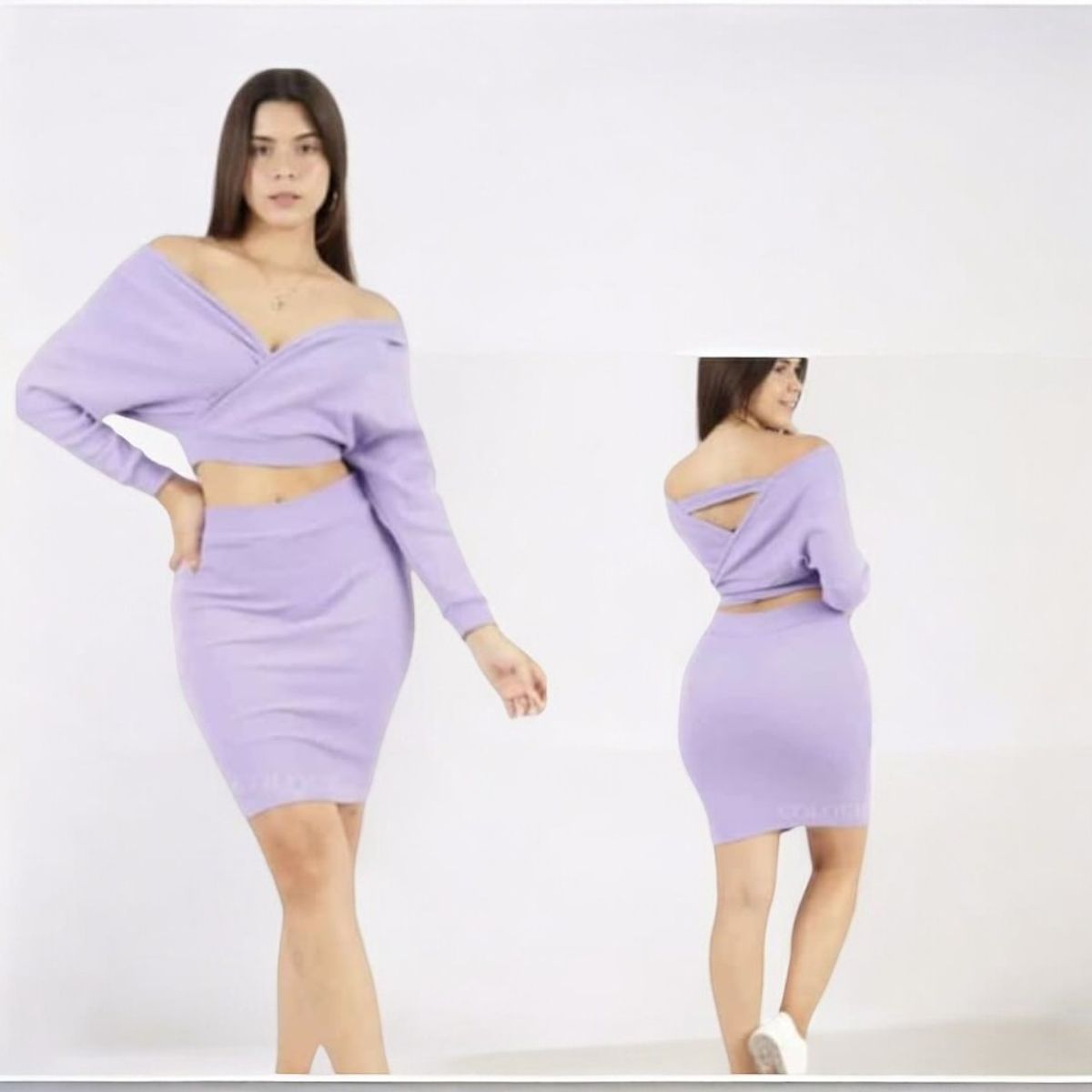 GENERICO - Vestido Rip Casual Murciélago Tcl-22 Color Lila