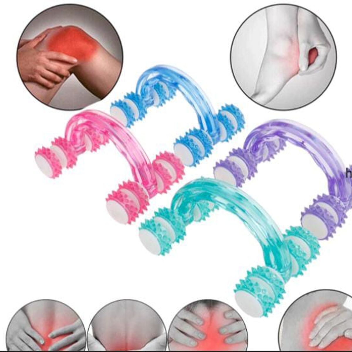 GENERICO - Masajeador De Ruedas De Ocho Rodillos