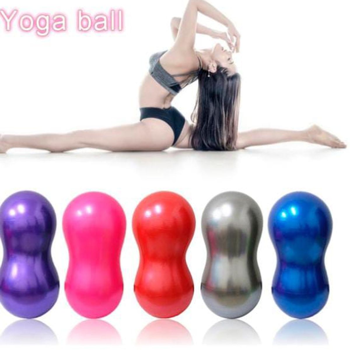 GENERICO - Pelota Ovalada Pilates Mani VIENE CON INFLADOR