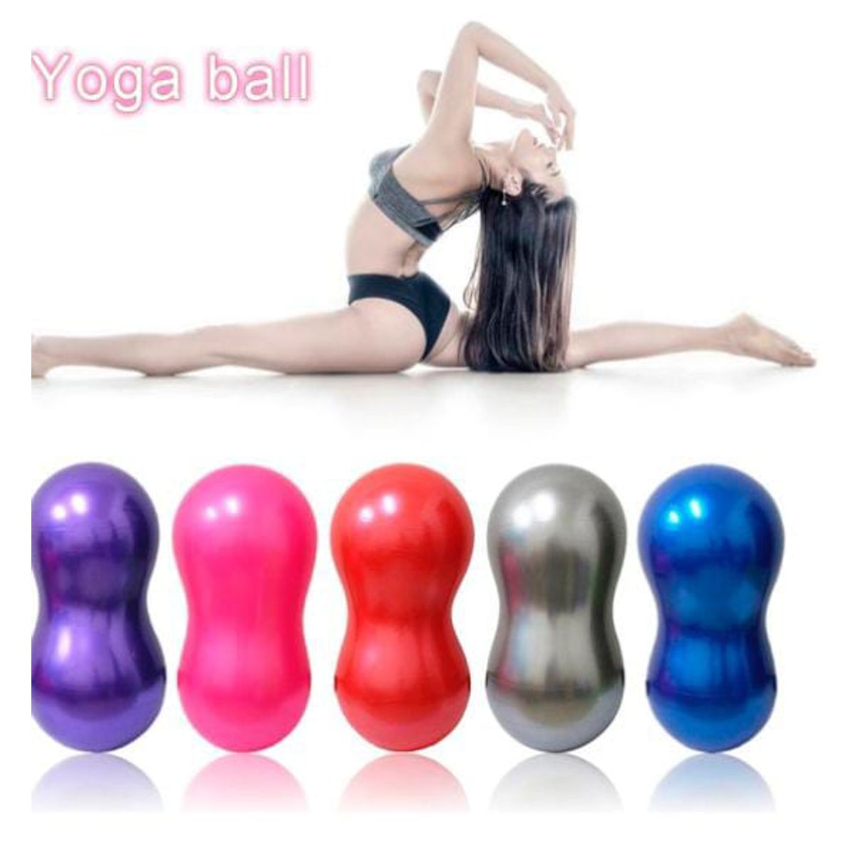 GENERICO - Pelota Ovalada Pilates Mani VIENE CON INFLADOR