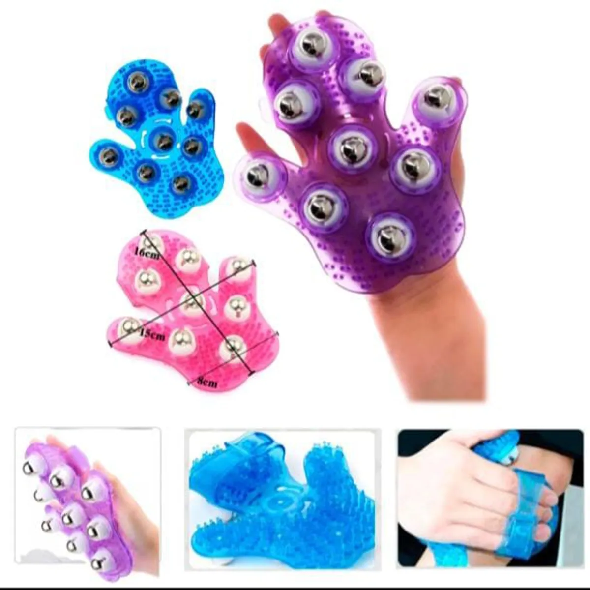 GENERICO - Guante de masaje corporal anticelulítico anti-estrés y para ducharse