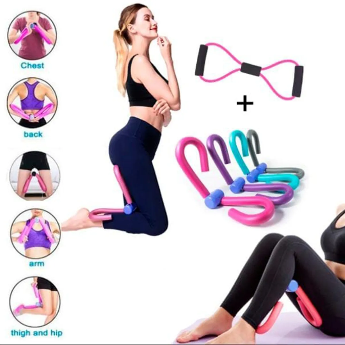 GENERICO - Pack Gimnasia de Aductores de Mariposa de Brazo y Pierna