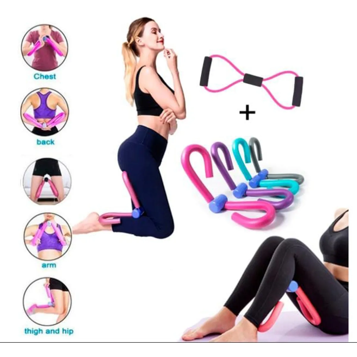 GENERICO - Pack Gimnasia de Aductores de Mariposa de Brazo y Pierna