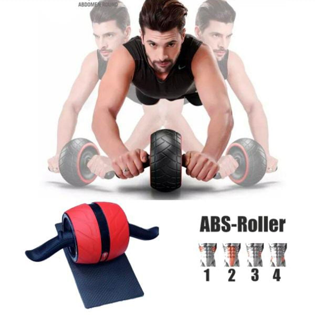 GENERICO - Rueda Carver Profesional Rojo con Negro