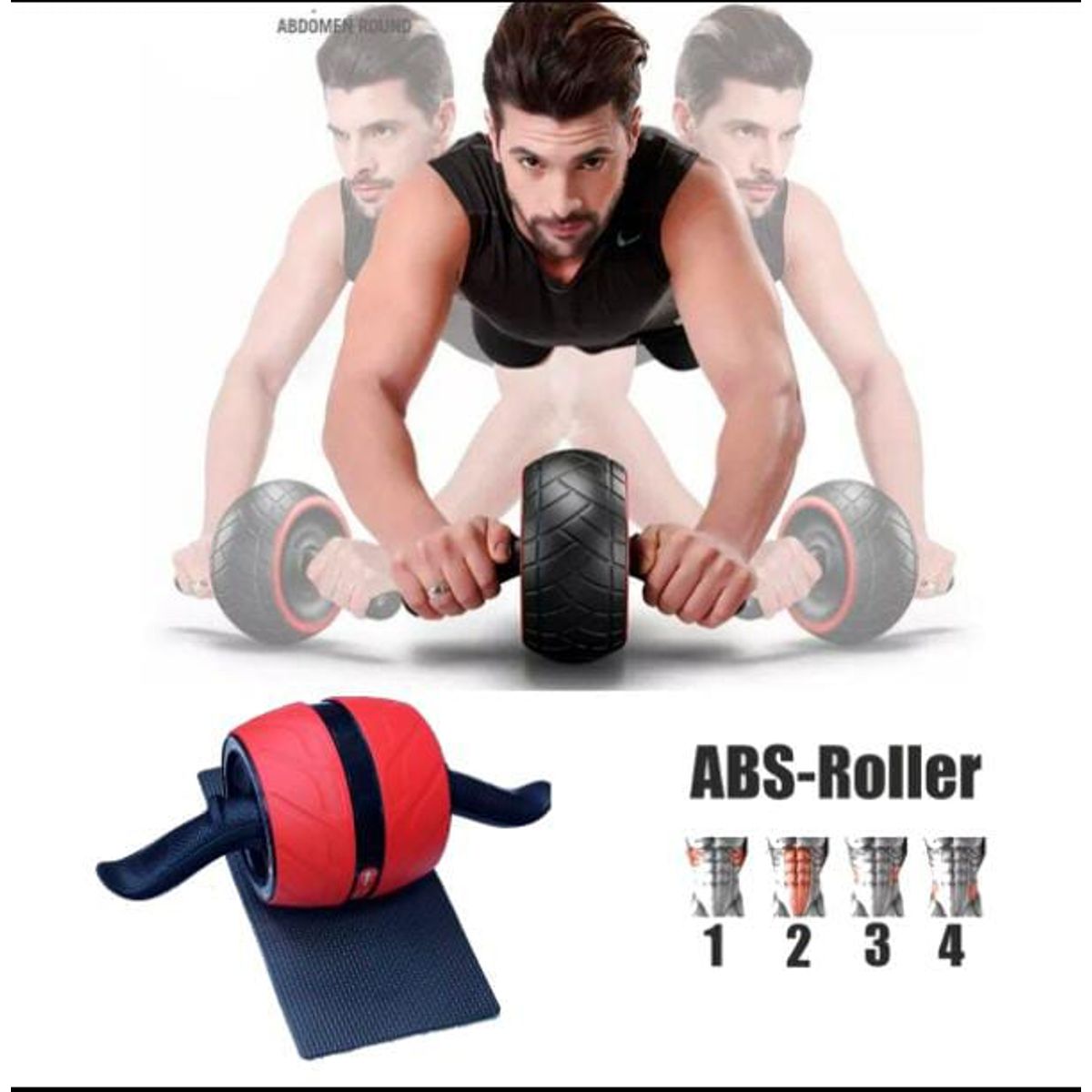 GENERICO - Rueda Carver Profesional Rojo con Negro