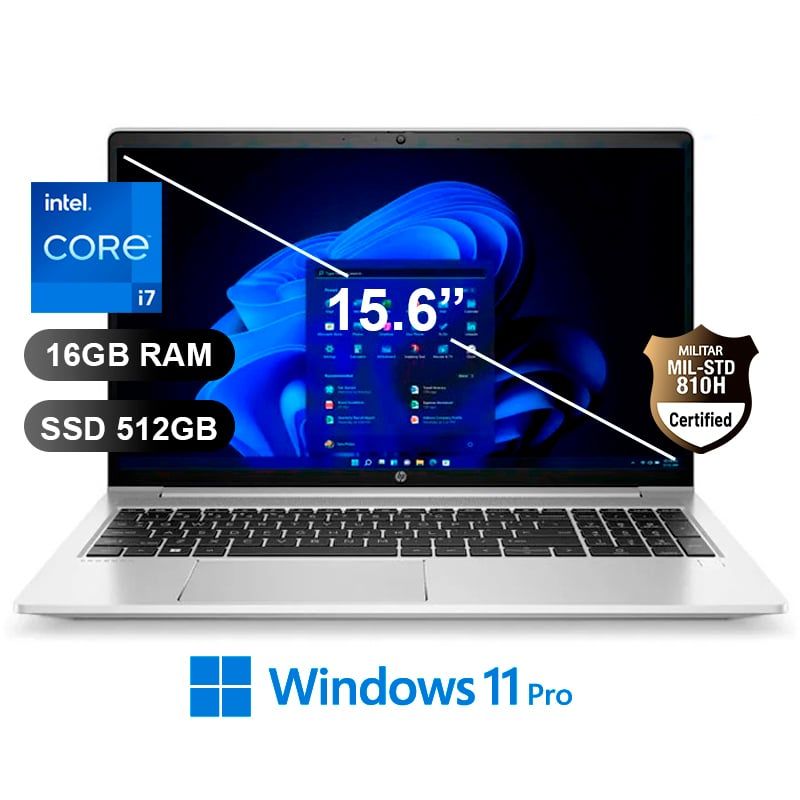 HP - LAPTOP PROBOOK HP 450 G10 I7-1335U/ 16GB/ SSD512GB/ W11P/ 15.6/ 7Z7H9LT