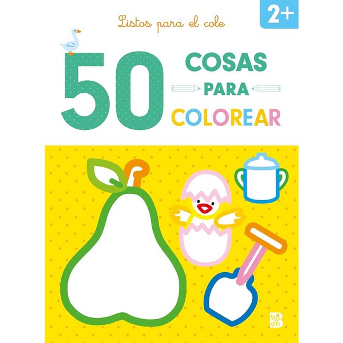 GENERICO - Libro Infantil 	50 COSAS PARA COLOREAR 2+LISTOS PARA EL COLE