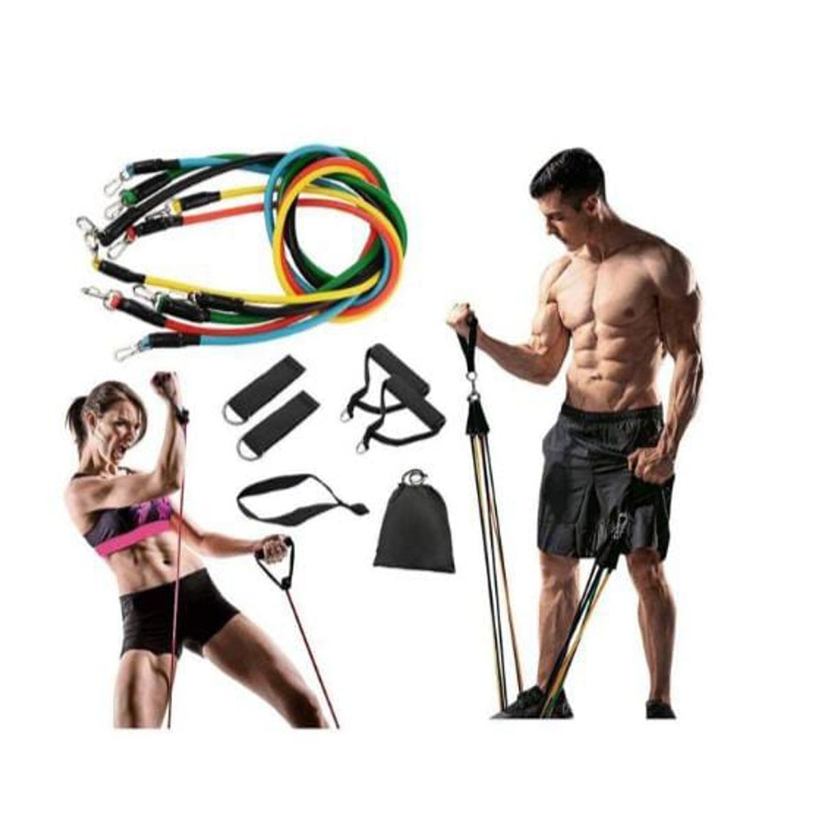 GENERICO - Bandas Elásticas de Resistencia 11 Piezas