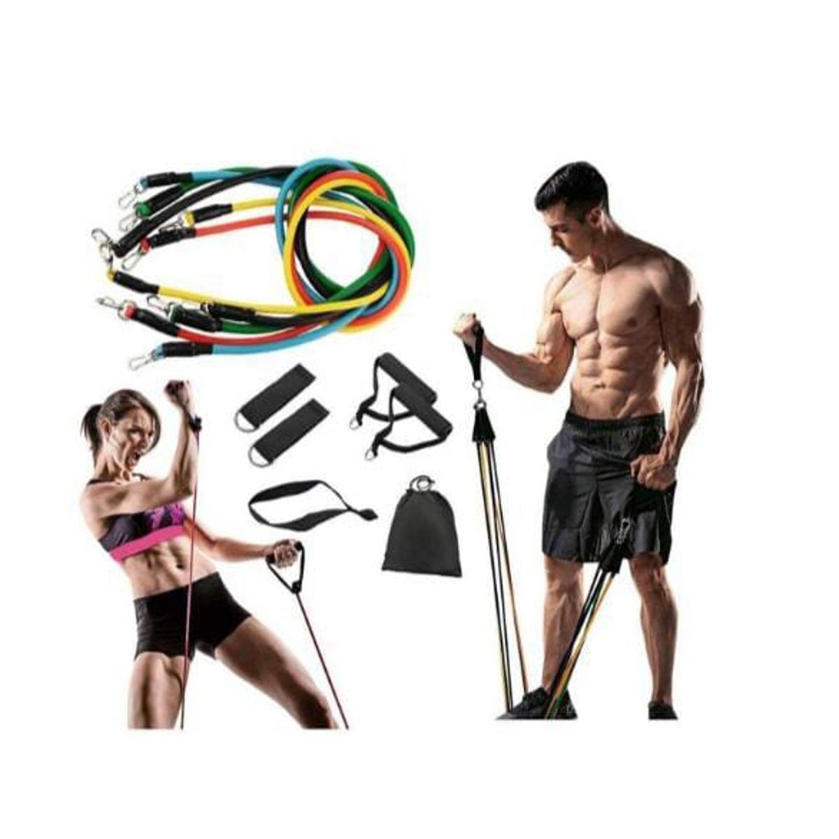 GENERICO - Bandas Elásticas de Resistencia 11 Piezas