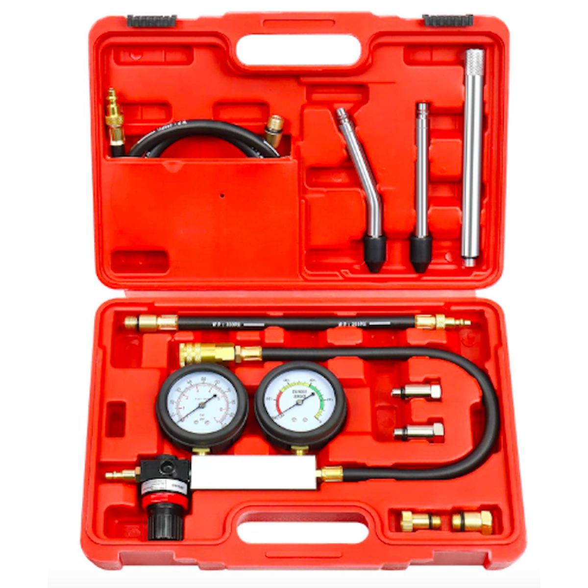 GENERICO - KIT PROBADOR FUGAS DE CILINDRO TU-21 FULL 10PCS AUTOMOTRIZ