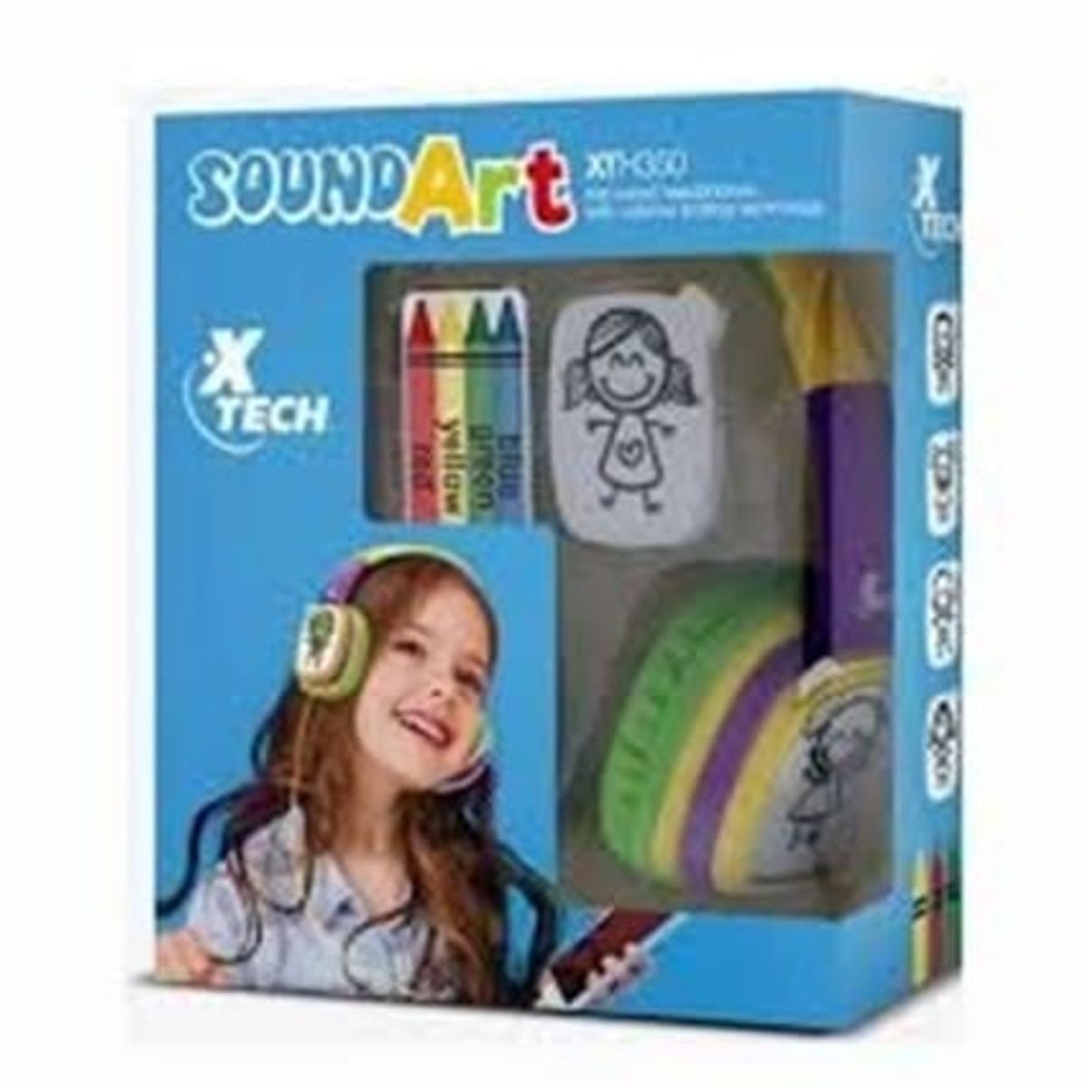 XTECH - Audifonos Para Niños ConCable Sound Art Xtech - Amarillo