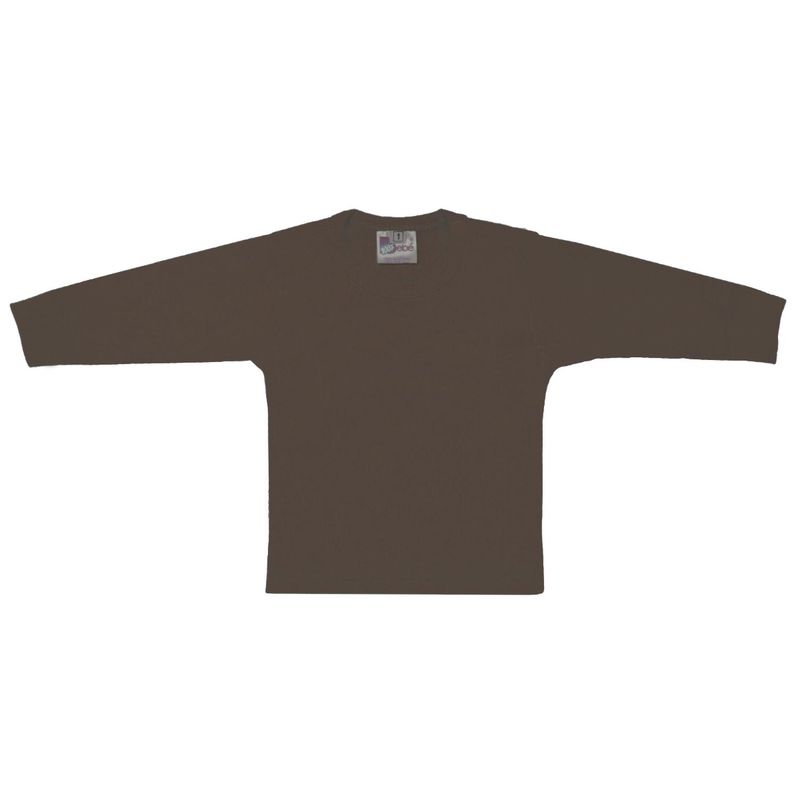 GENERICO - Polo con mangas largas - Marron