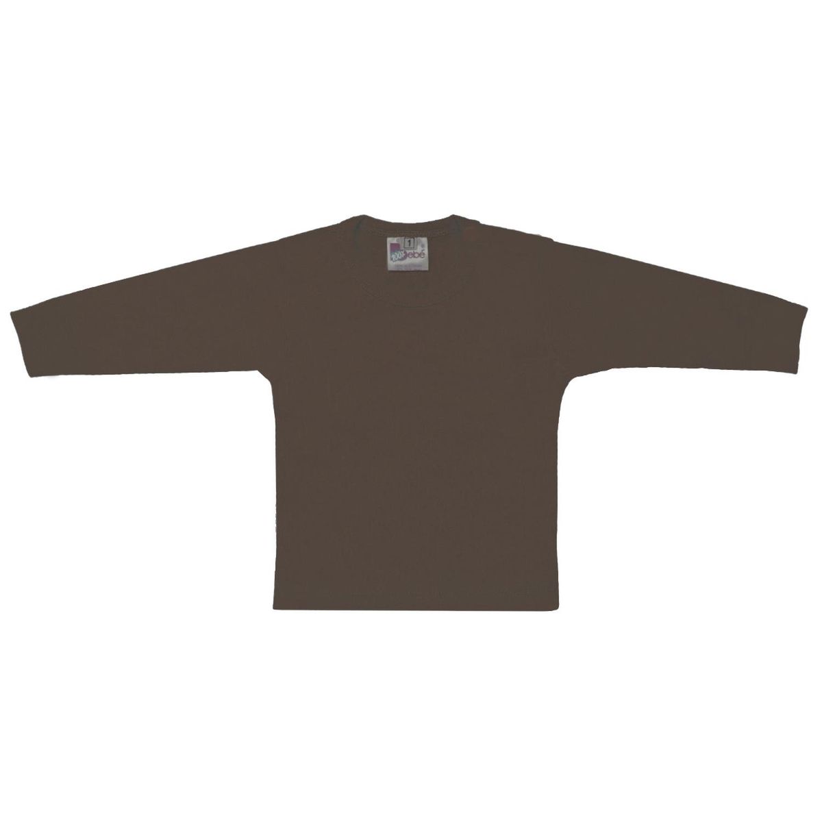 GENERICO - Polo con mangas largas - Marron