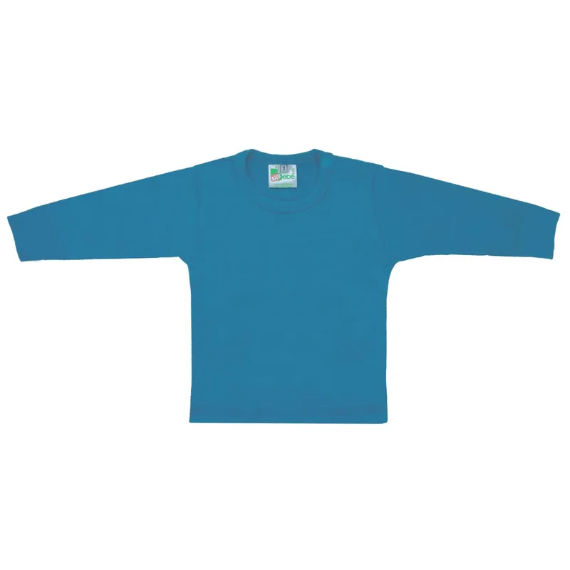 GENERICO - Polo con mangas largas - Turquesa