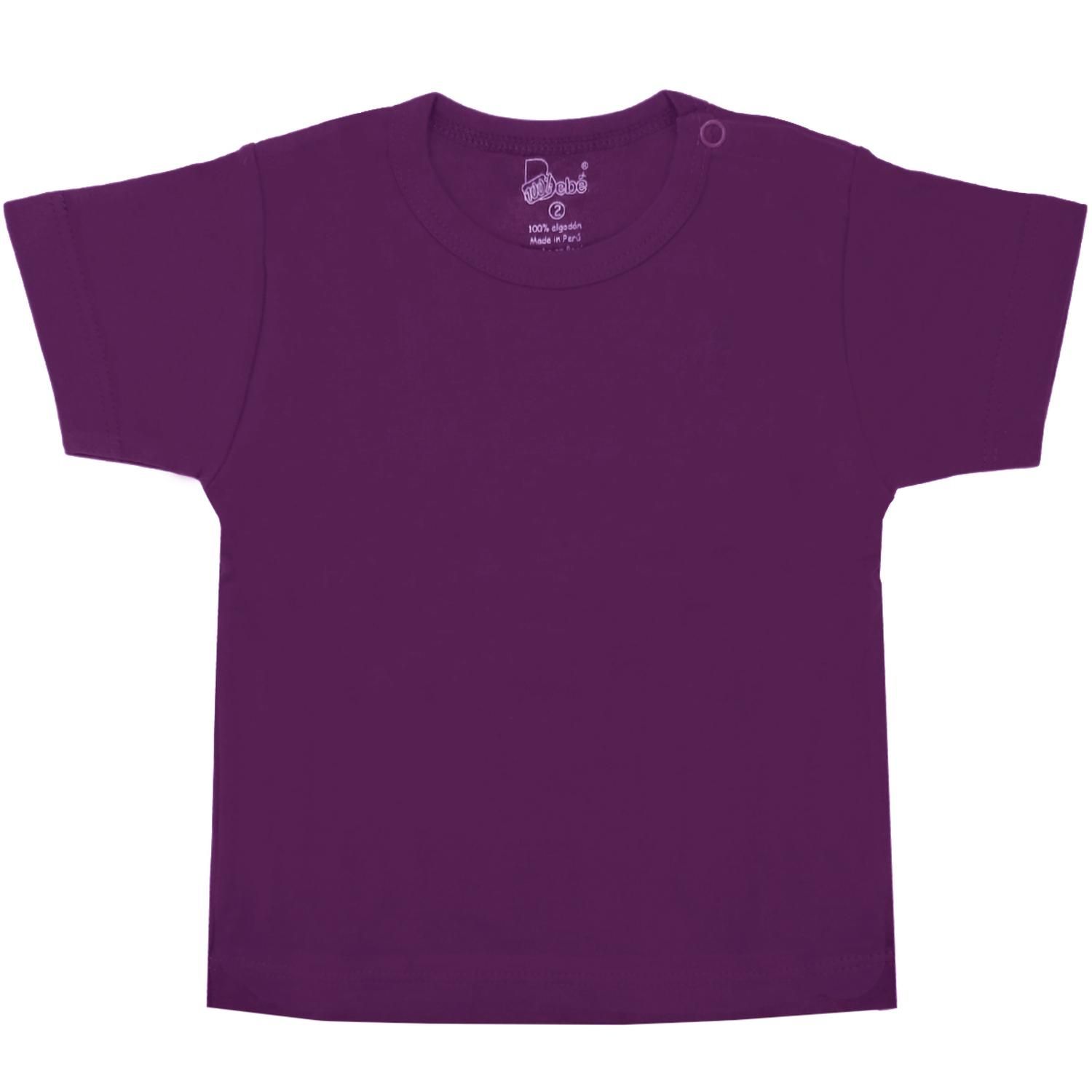Polo con mangas cortas Morado GENERICO