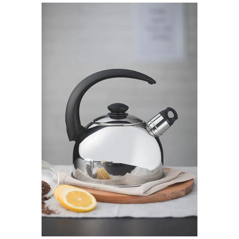 TRAMONTINA - Tetera Tramontina con silbato de acero inoxidable 3 L