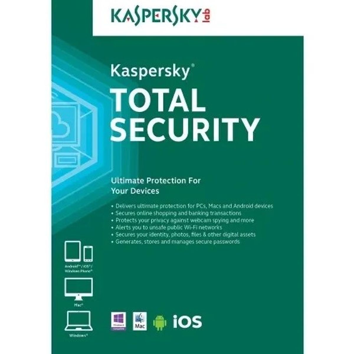 KASPERSKY - Antivirus Kaspersky Total Security 1 Dispositivos 1 Año