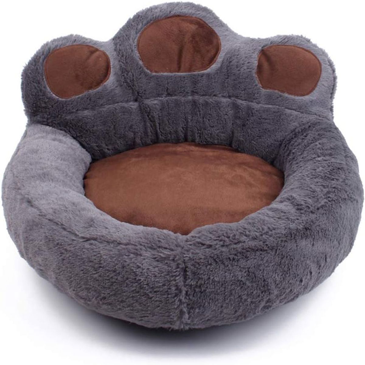 QUE PATAS PET SHOP - Cama Pata de Oso Talla M Gris