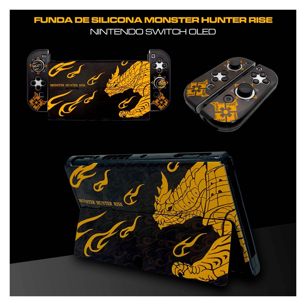 GENERICO - Kit De Viaje 6 En 1 Para Nintendo Switch OLED – M Hunter