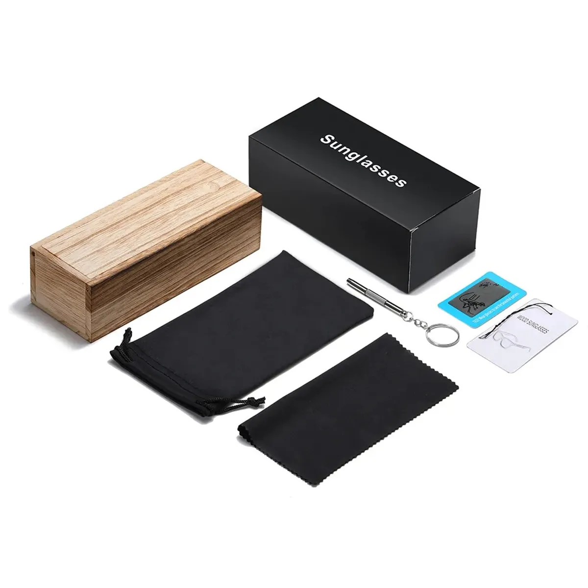 GENERICO - Lente gafas de Sol EZREAL marco madera Polarizado UV 400