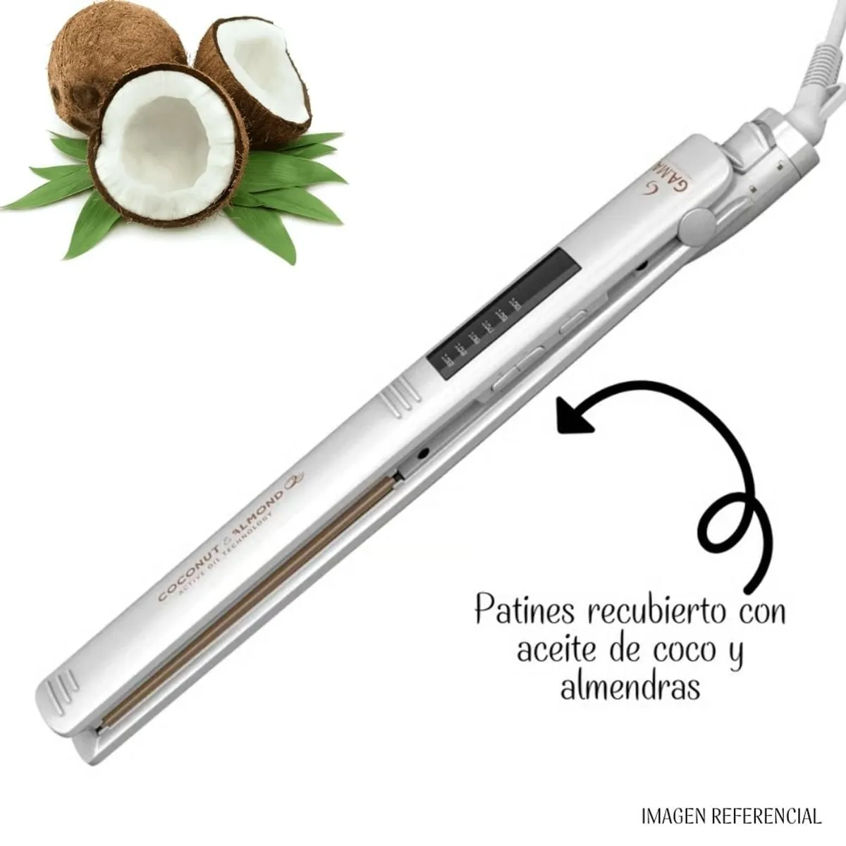 GAMA - Plancha Alisadora Gama Coconut & Almond Led 230°C-450°F