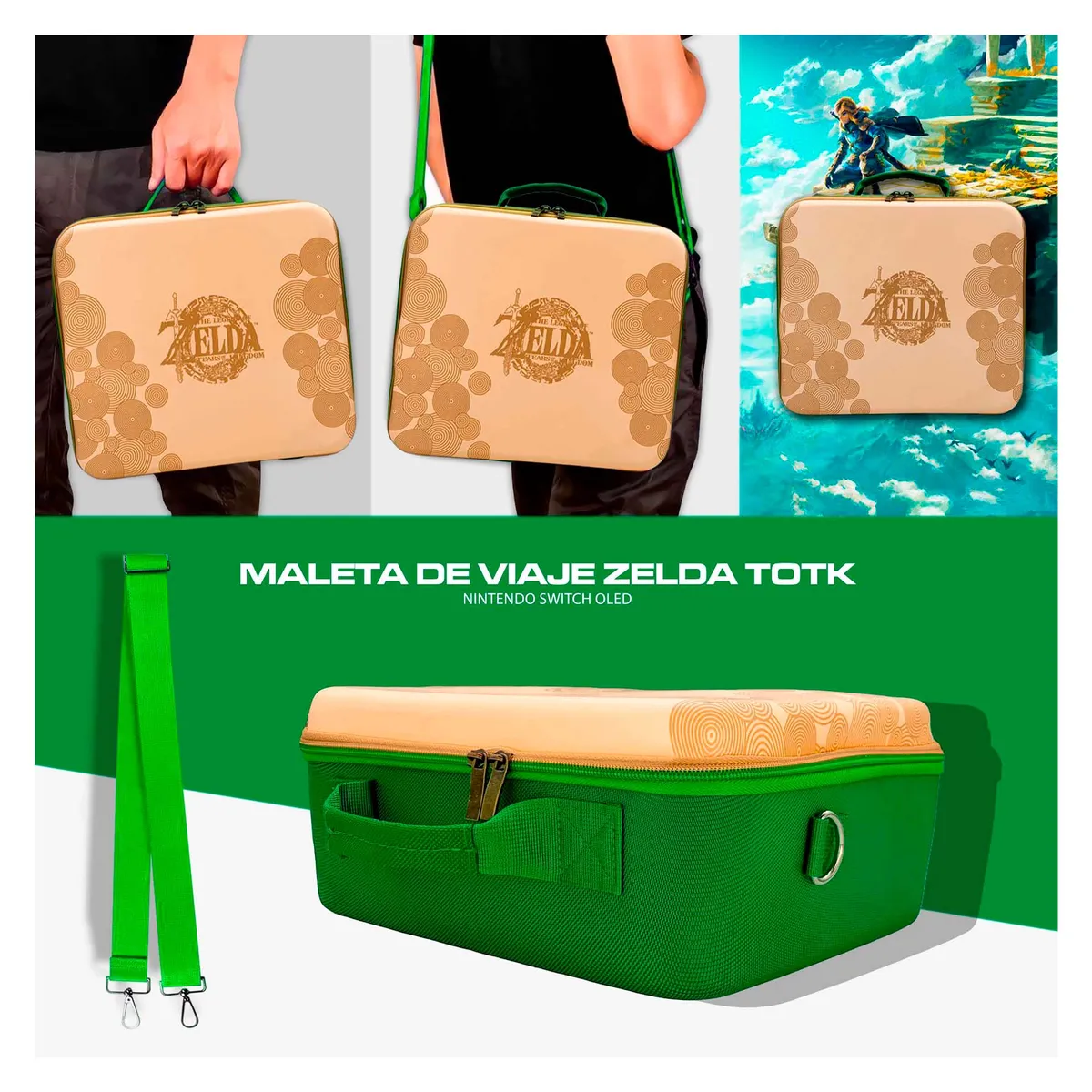GENERICO - Kit De Viaje 6 En 1 Para Nintendo Switch OLED – Zelda