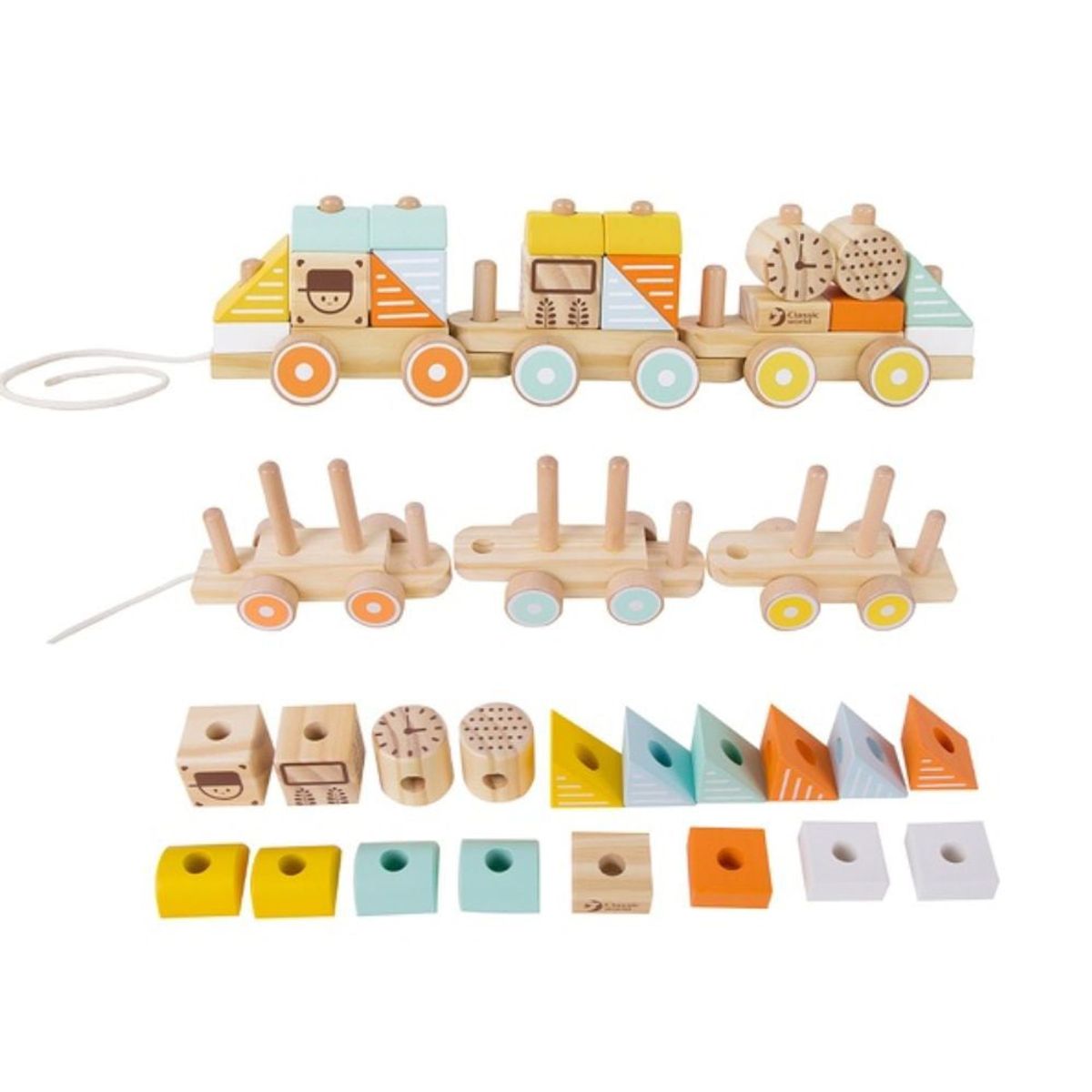 CLASSIC WORLD - Tren para Jalar Pull Train Classic World