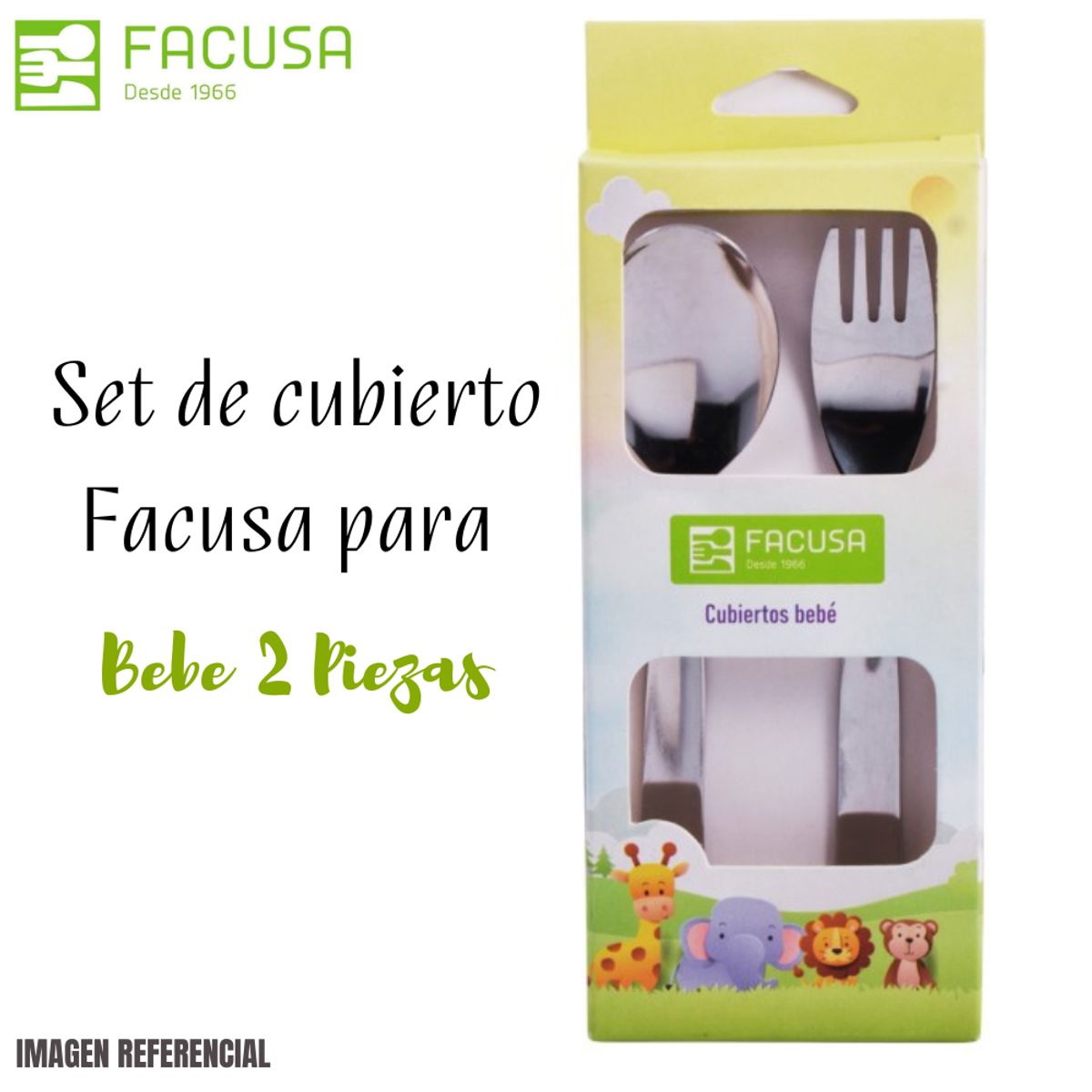 FACUSA - Set de Cubiertos Facusa Bebe X02 Pzas