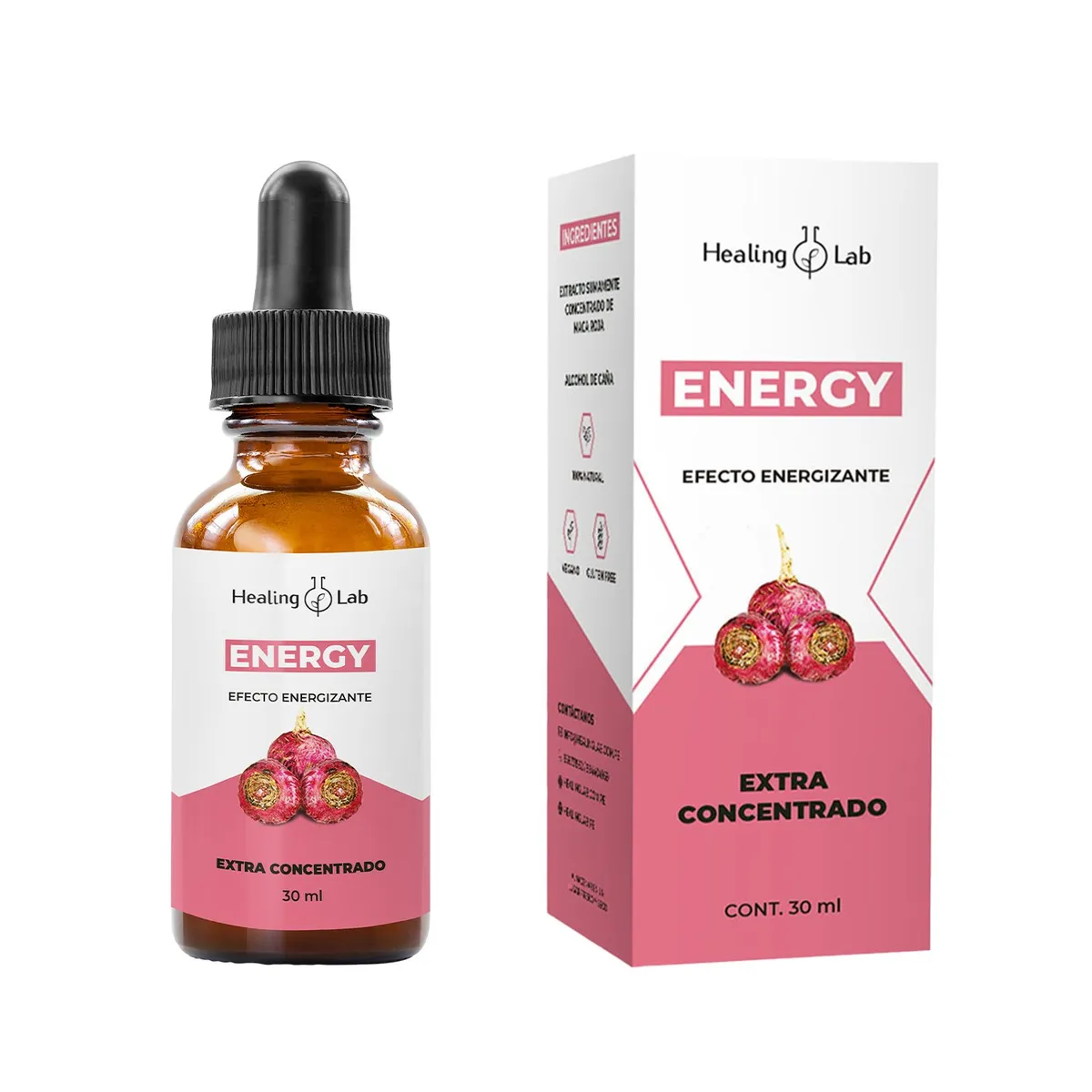 HEALING LAB - ENERGY - ENERGIZANTE NATURAL-  MEJORA EL RENDIMIENTO