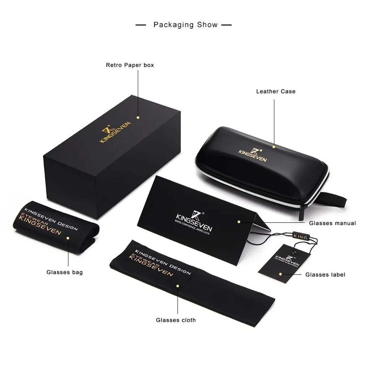 KINGSEVEN - Lente de Sol gafas KINGSEVEN 5516 Polarizado UV 400