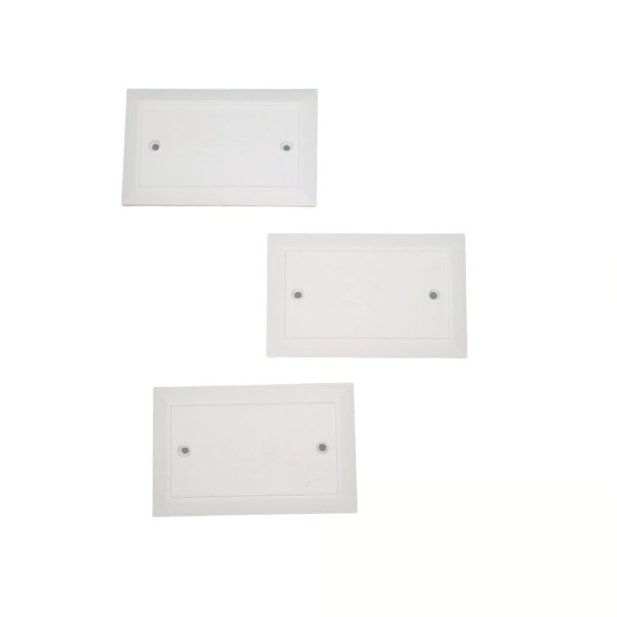 NACIONAL - TAPA CIEGA RECTANGULARES  REFORZADAS  PACK  X 3 MAS 6 STOVEBOLT 6/32