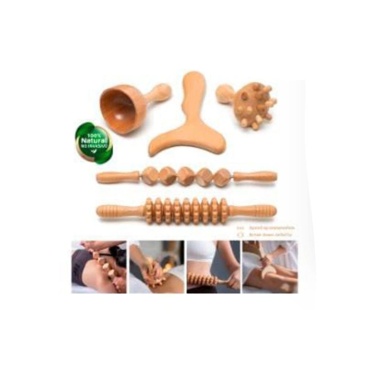 GENERICO - Kit de Maderoterapia para Moldear el Cuerpo